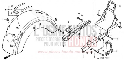 REAR FENDER VT1100C2X de 1999